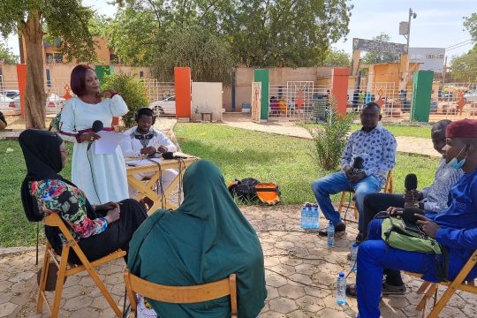 Enregistrement de l’émission tous à la fada à la place Monteil de Niamey