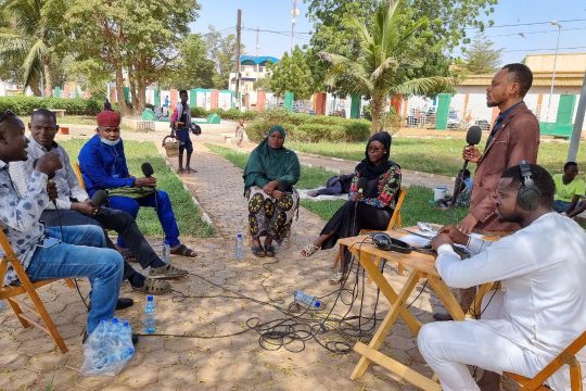 Enregistrement de l’émission tous à la fada à la place Monteil de Niamey