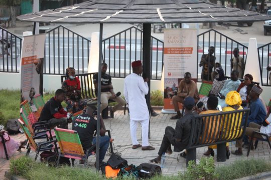 Enregistrement de " Tous à la fada " à la Place des Martyrs de Diffa, le 17 décembre 2021.