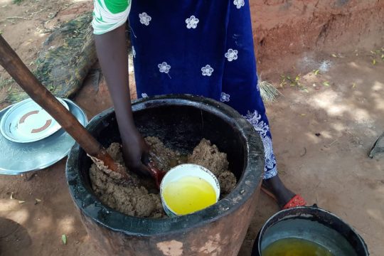 Extraction de l'huile d'arachide à Loga
