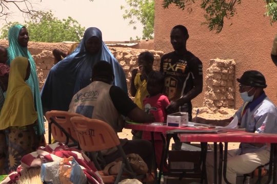 Prise en charge des personnes déplacées d'Anzarou, Sakoira le 17 mai 2021