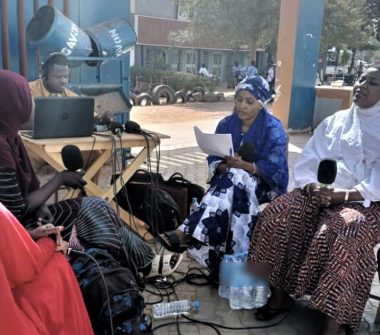 Enregistrement de " Tous à la fada " au rond point Gadafawa de Niamey