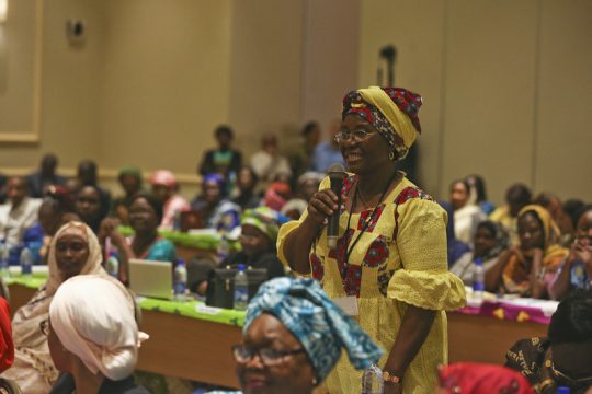 Forum sur le leadership des femmes lors de la Journée internationale de la femme à N'Djamena, Tchad, le 7 mars 2017, dans le cadre de l'exercice Flintlock