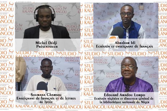 Les invités au forum du jour sur le plateau du Studio Kalangou