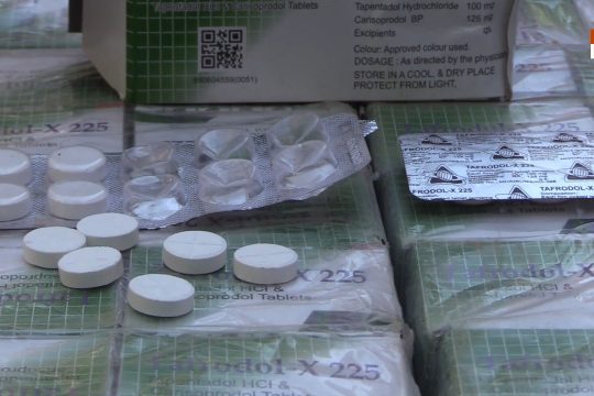 Image de tramadol saisie par la police