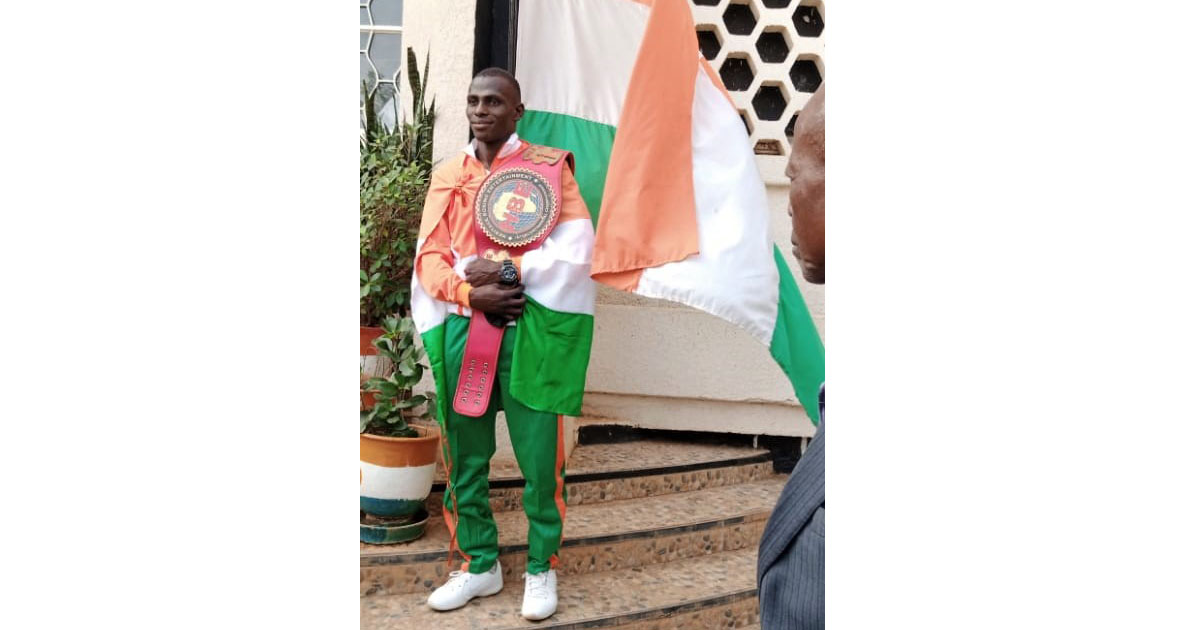 Le portrait de Sahabi Gado, un jeune boxeur professionnel nigérien