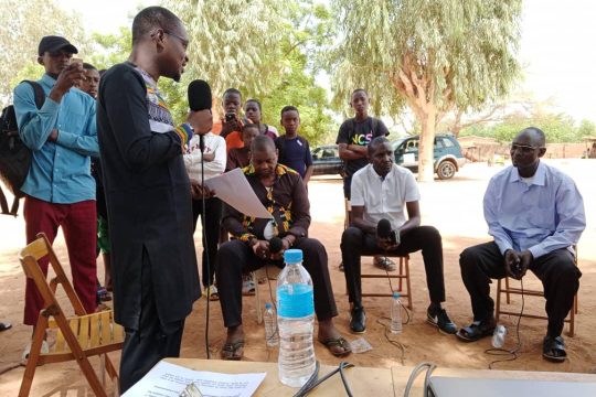 Enregistrement de l'émission "Tous à la fada'' au CES/ZAM de Niamey