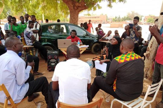 Enregistrement de l'émission "Tous à la fada'' au CES/ZAM de Niamey