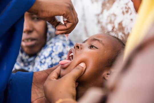 Vaccination contre la poliomyélite, une réponse à une récente épidémie de poliomyélite dans la Corne de l'Afrique. Photo prise le 10 Février 2015 ©UNICEF Ethiopia/2015/Getachew