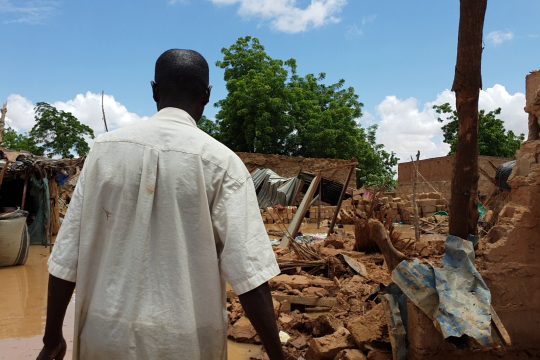 Ce sont près de 50 maisons qui se sont effondrées des suites de forte précipitations à Goguezé, un village du département de Kollo.