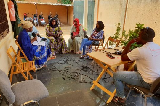 Enregistrement de l'émission "Tous à la fada" au Studio Kalangou / Photo : Adam Yerima Sariou / Studio Kalangou