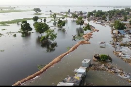 La crue de la Komadougou Yobé a engendré des inondations dans certains quartiers de la ville de Diffa.