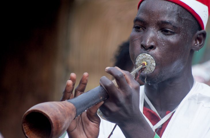 A la découverte de Laouali, joueur « d’Algaita » au palais du chef de canton de Bandé