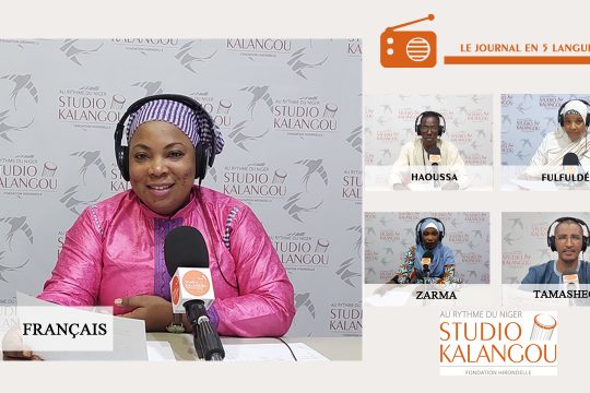 Les présentateurs du jour - Studio Kalangou