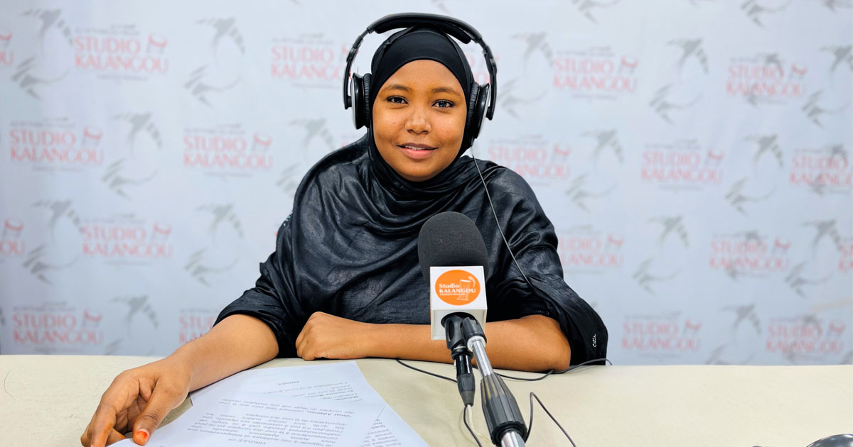Mariam Adey, journaliste au studio Kalangou