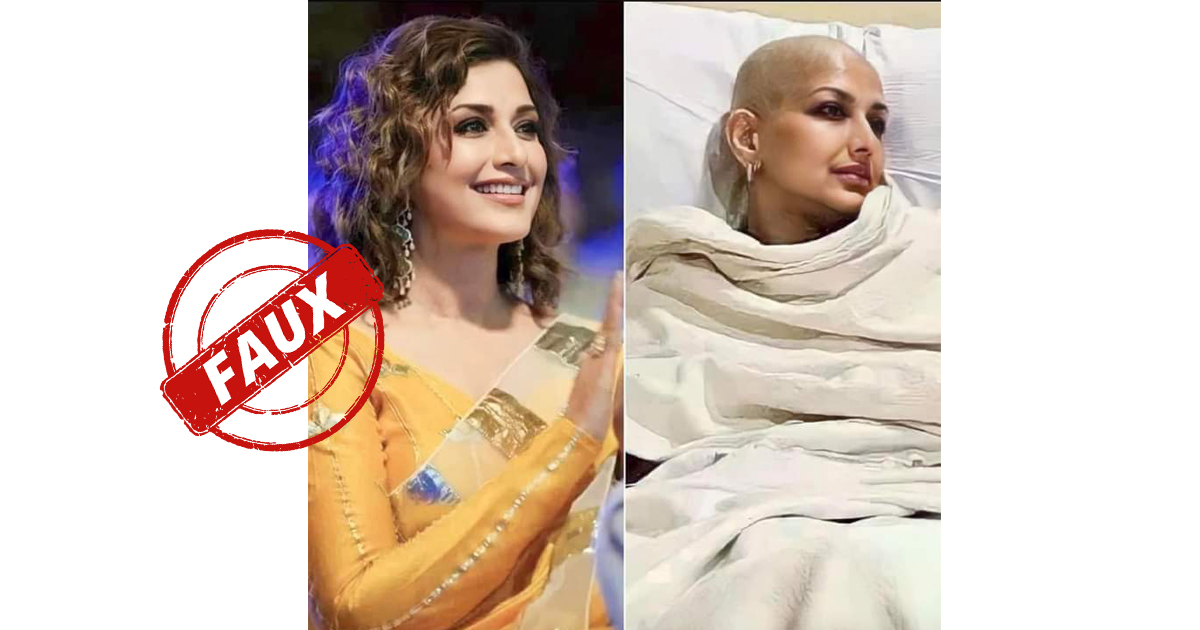 Ces photos montrent l’actrice Sonali Bendre et non Crisda Rodriguez