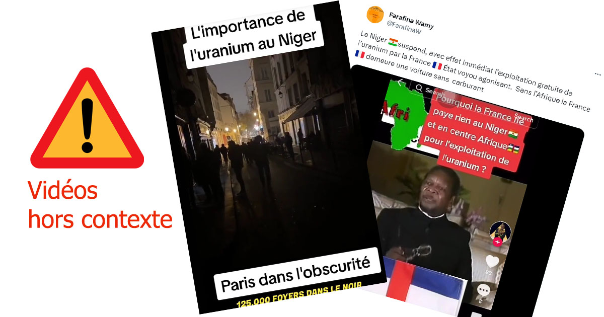 Niger: suspension de la fourniture d’uranium à la France et coupure d’électricité à Paris ? Il n’en est rien.