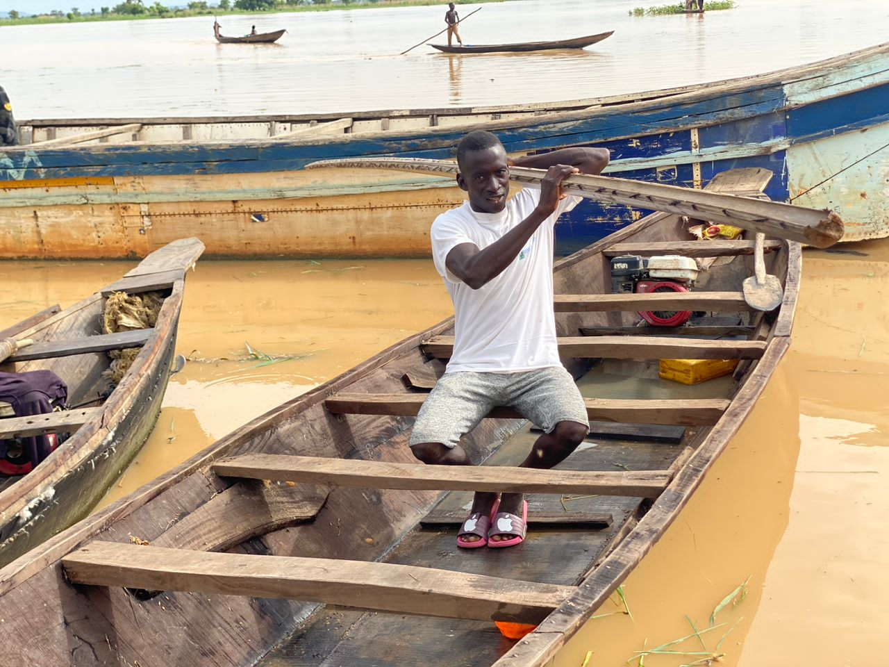 Portrait de Tanimoune Mamane  un jeune  pécheur de Gaya