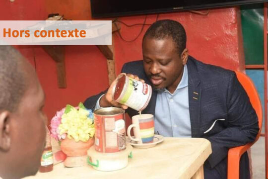 Guillaume Soro prenant son petit-déjeuner le 21 février 2019 à Niakara (Côte d'Ivoire) / Facebook