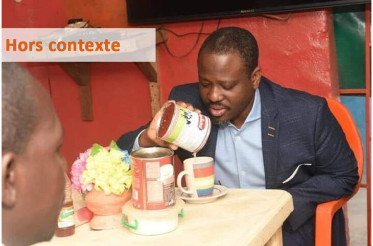 Cette photo ne montre pas Guillaume Soro dans un bistrot à Niamey