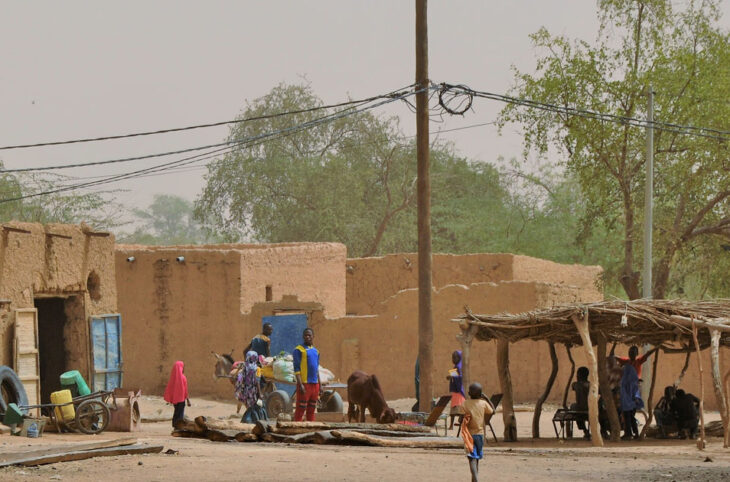 Les élèves en vacances au villages