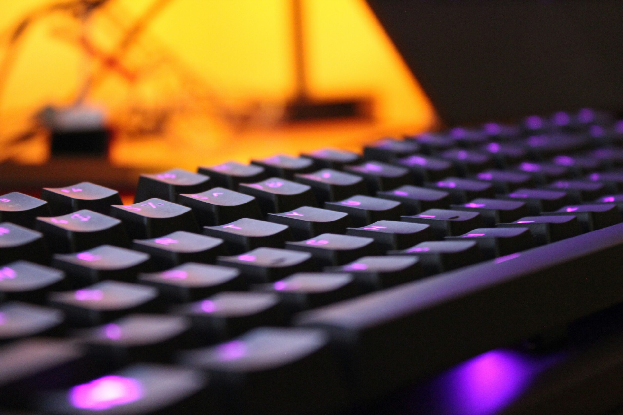 Un clavier d'ordinateur