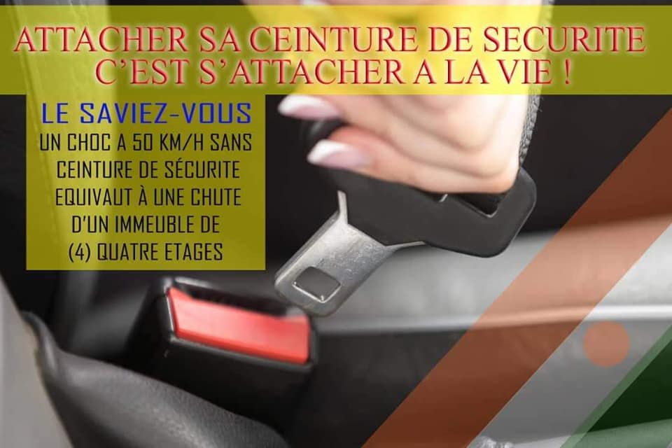 Magazine du 05/10/2018:Circulation routière à Niamey : 5000 F de contravention pour défaut de casque et de 10.000 à 50.000 F pour une ceinture non attachée
