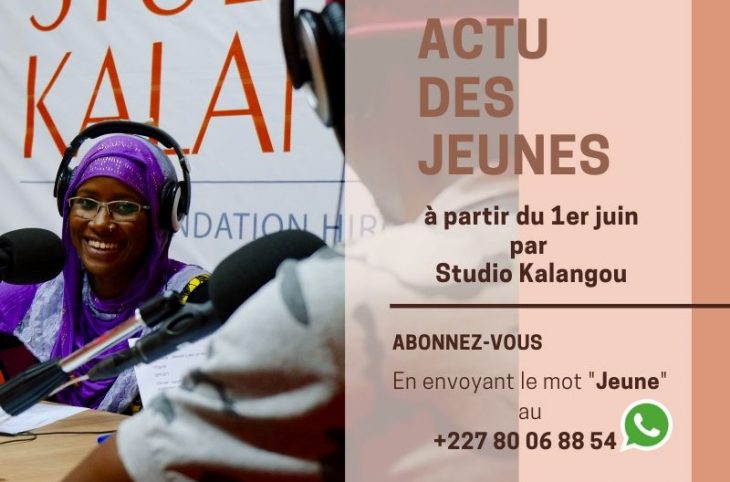 Lancement des programmes jeunes de Studio Kalangou le 1er juin à 17h