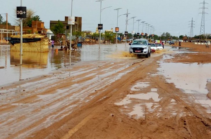 Niamey après la pluie : des artères presque impraticables