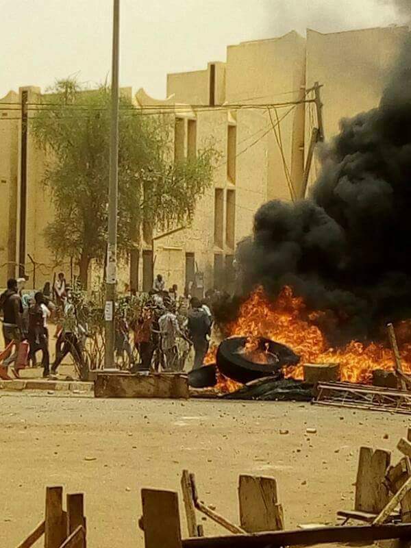 Fermeture du campus de Niamey après des manifestations d’étudiants et de lycéens.