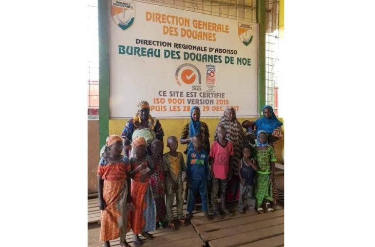 80 enfants mineurs nigériens interceptés par la douane de Noé en Côte d’Ivoire