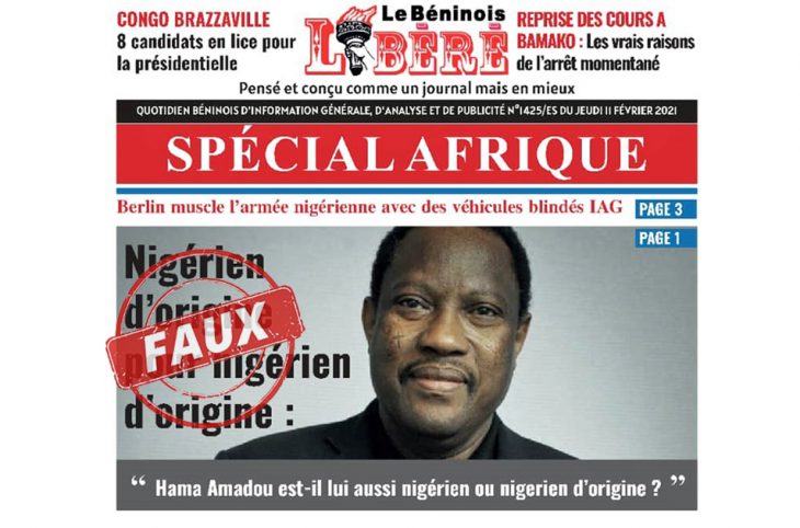 [Fact Checking] Faux : Cet article n’a pas été publié par le quotidien « Le béninois LIBERE »