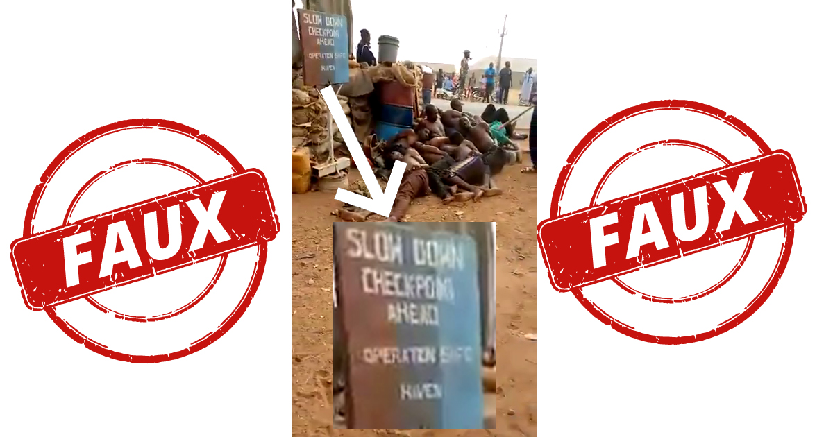 Faux, la vidéo d’exactions commises par les forces de sécurité n’est pas du Niger