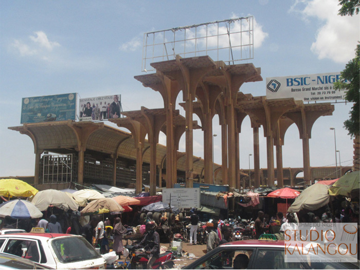 NIAMEY : Les commerçants du grand marché en grève.