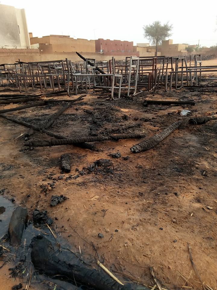 Niamey/ Des dizaines de classes parties en fumée au CEG 35 à deux jours des compositions.
