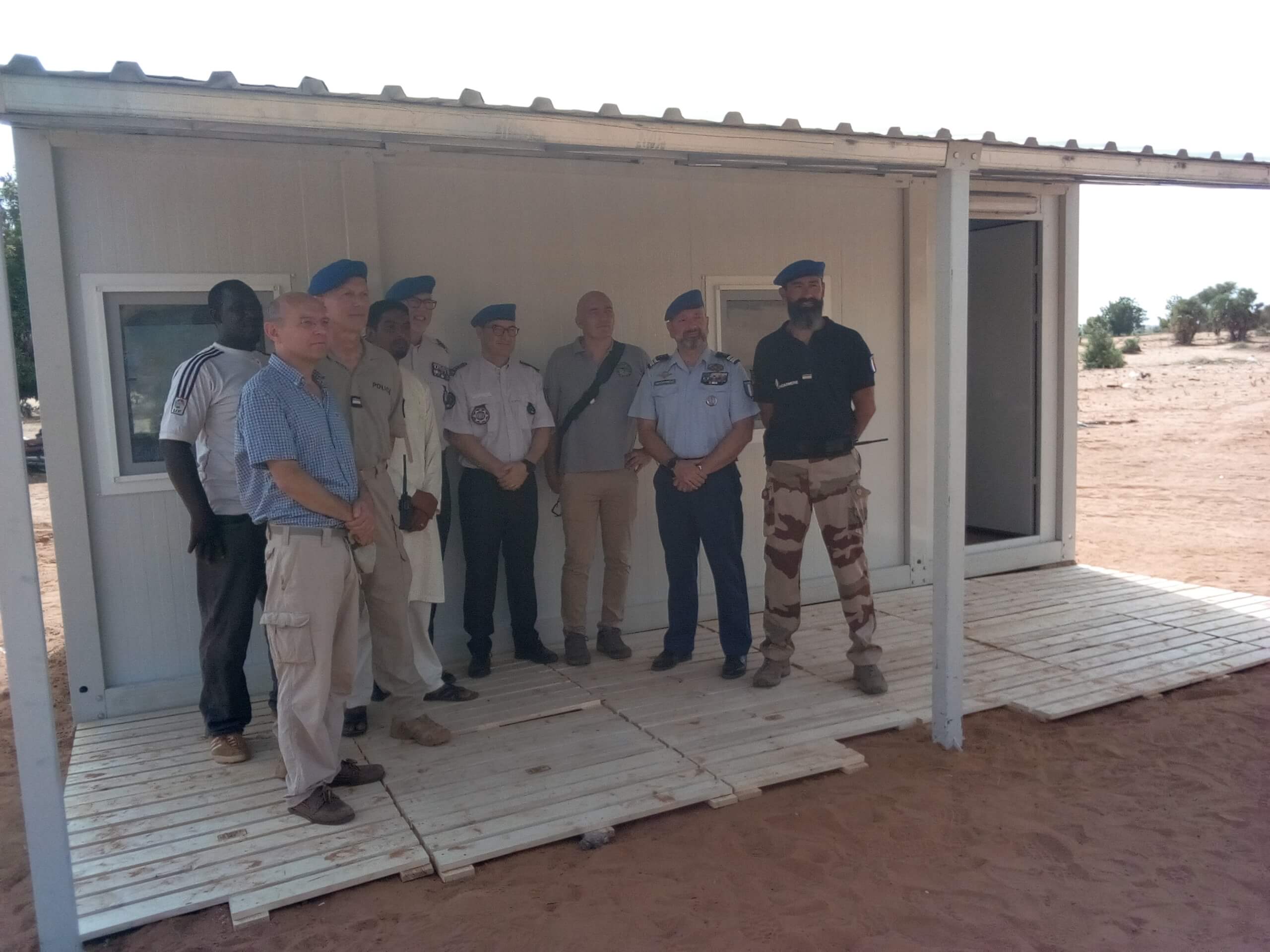 Niger / EUCAP Sahel procède à un don de modules containers destinés aux postes de contrôle de la police nationale