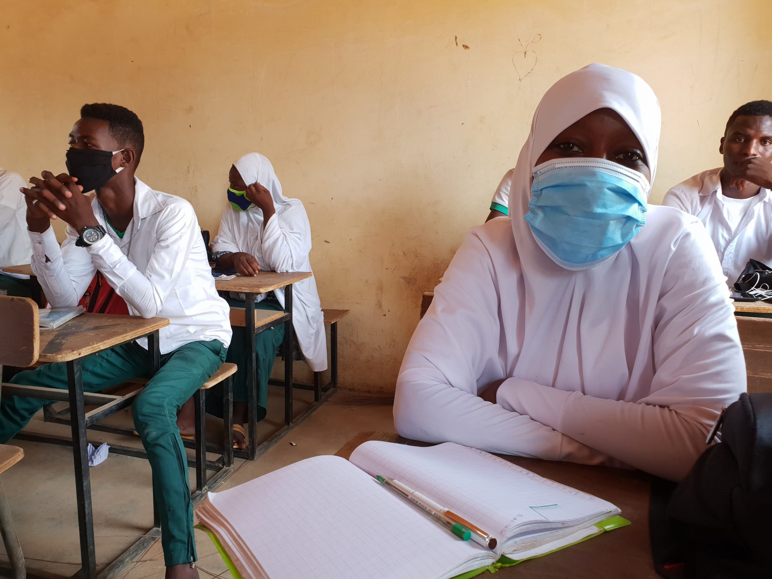 Le respect des gestes barrières dans les écoles de Niamey
