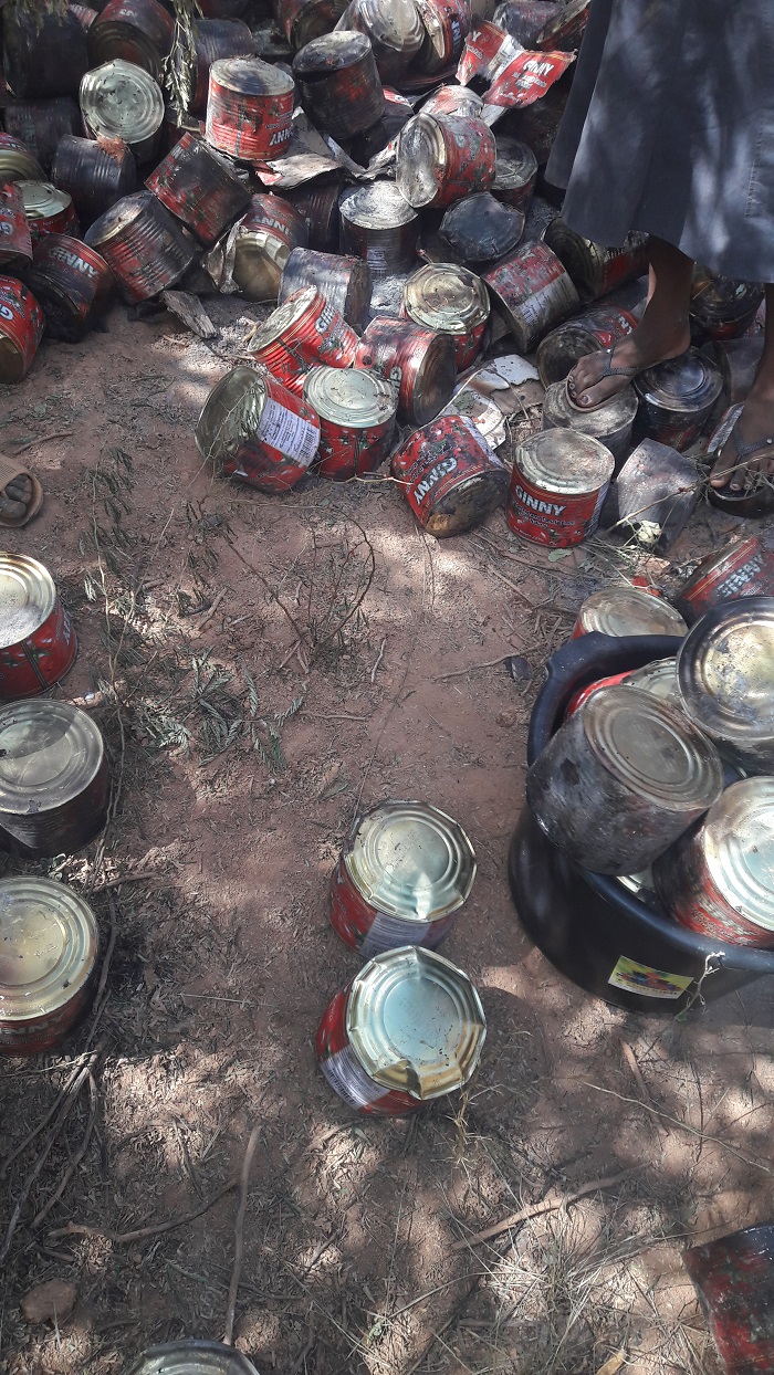 Niamey / Des habitants récupèrent, dans une carrière, de  la tomate avariée pour leur consommation