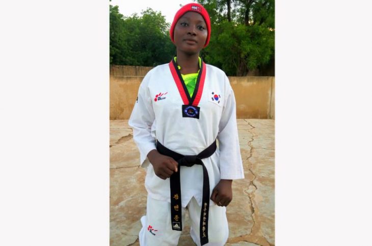 Wassila Abdoul Fatayi Lawal, taekwondoïste ceinture noir 1er Dan à 15 ans